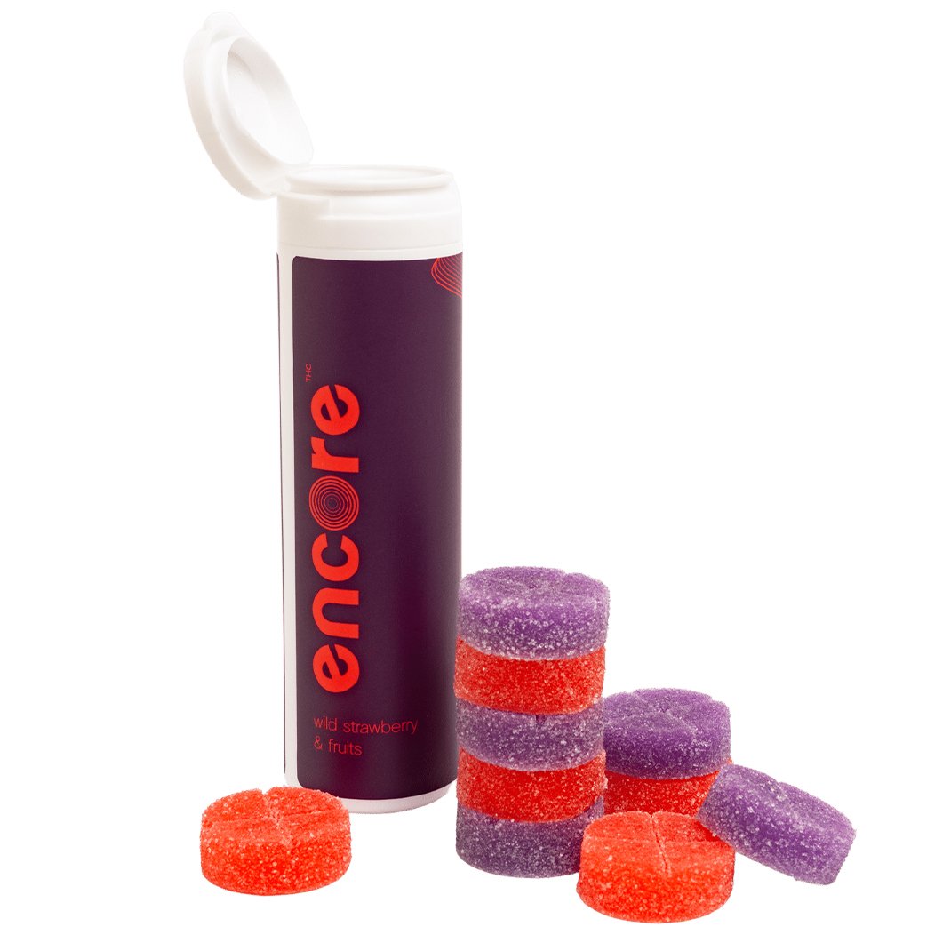 Encore THC Edibles – Fraises des bois et fruits