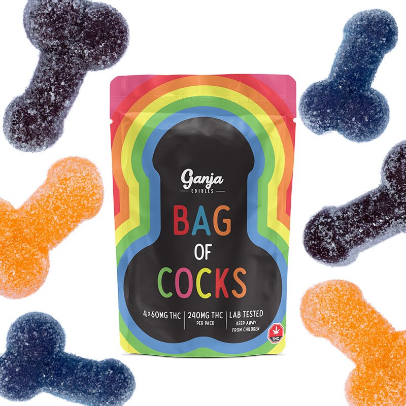 Ganja – Sac de coqs – Bonbons gélifiés acidulés