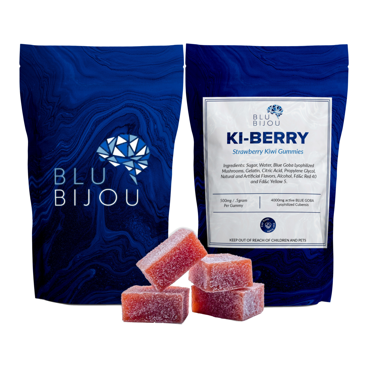 BLU BIJOU Gummies à la Psilocybine – Ki-Berry
