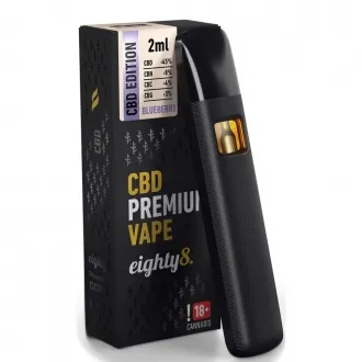 Vape jetable CBD à la myrtille 2 ml