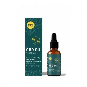Huile de CBD à large spectre 15 % 1500 mg 10 ml