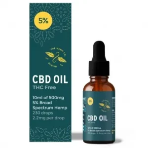 Huile de CBD à large spectre 5 % 500 mg 10 ml
