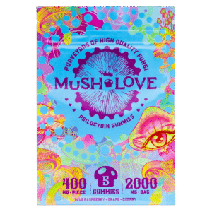 Mush Love – Bonbons gélifiés à la framboise bleue, à la cerise et au raisin