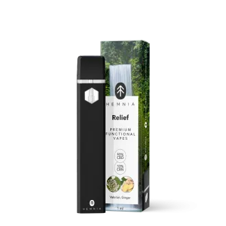 Vape CBD+CBN Premium Relief – Mélange de valériane et de gingembre 1 ml