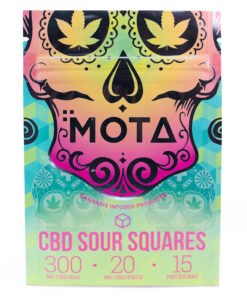 Mota – Carrés acidulés au CBD
